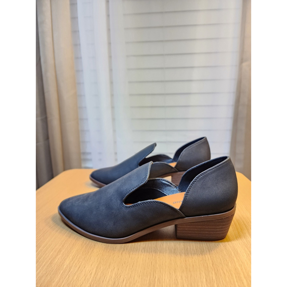 Lucky Brand Modern Western Oxford Loafers Moccasins 8.5 M BLACK White Brush - Picture 8 of 16